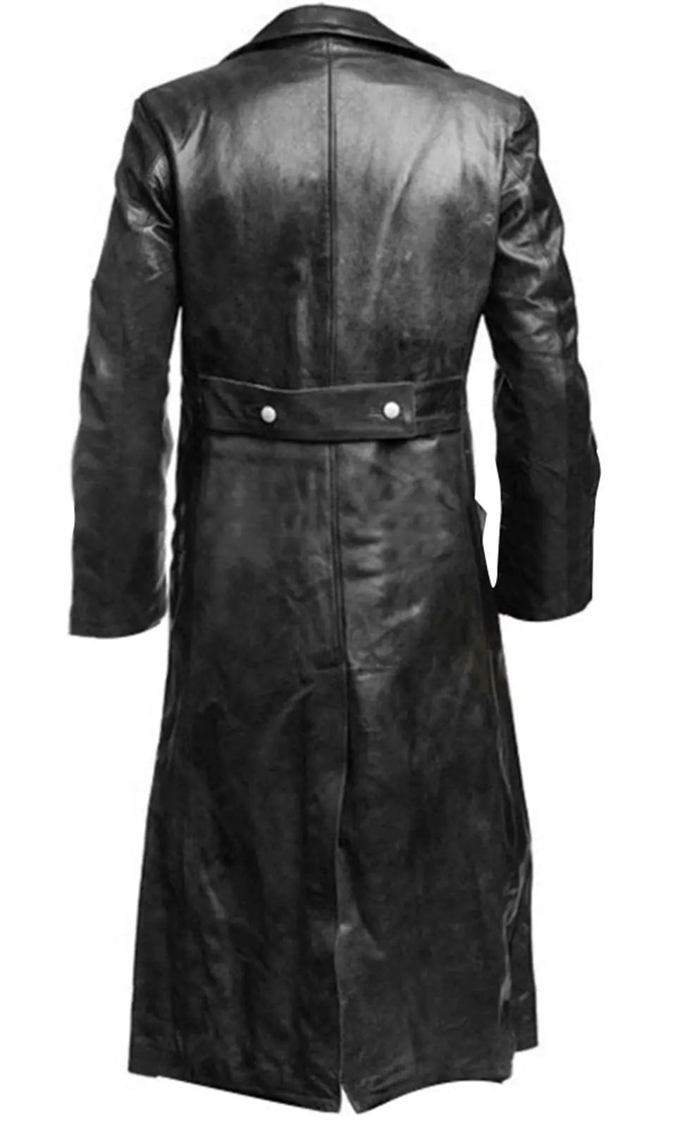 TIMELESS VEGAN LEATHER TRENCH COAT. Unisex