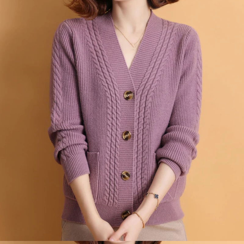 Korean Style Knitted Cardigan For Women