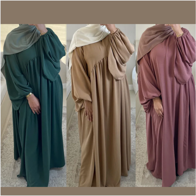 Solid Color Abayas for Women (Modest style dress)