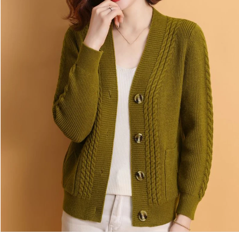 Korean Style Knitted Cardigan For Women