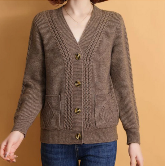 Korean Style Knitted Cardigan For Women