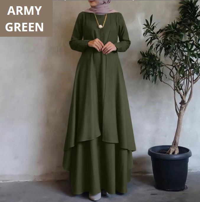 Women’s Dubai Turkey Abaya Hijab Dress (Modest style dress)