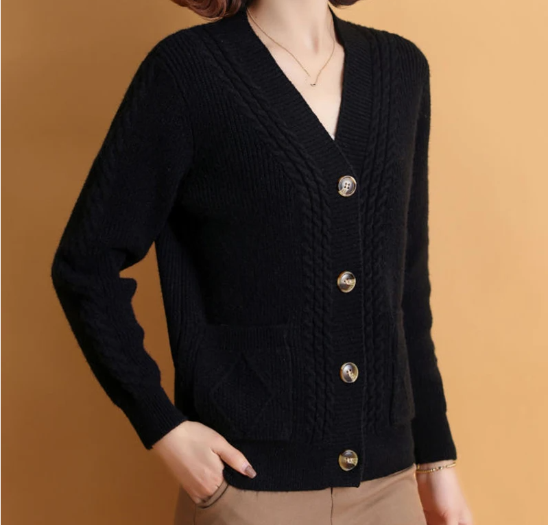 Korean Style Knitted Cardigan For Women