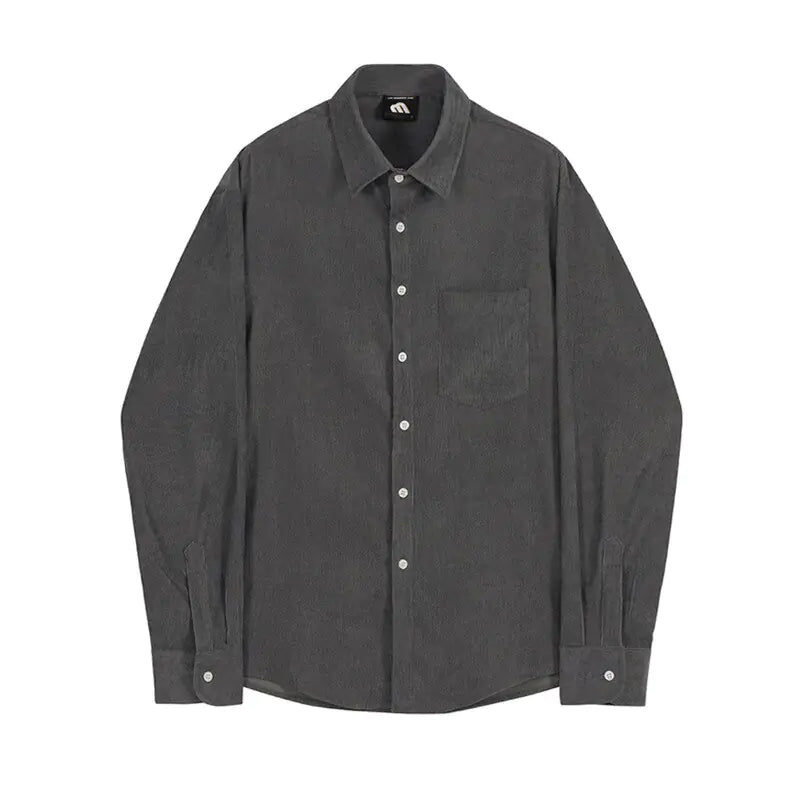 Classic Corduroy Long Sleeve Shirt for the Autumn-Winter Season