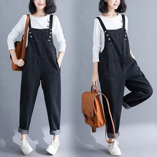 Jumpsuit Loose Suspenders