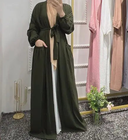 Marocain Islam Clothing Abaya open Dress (Modest style dress)