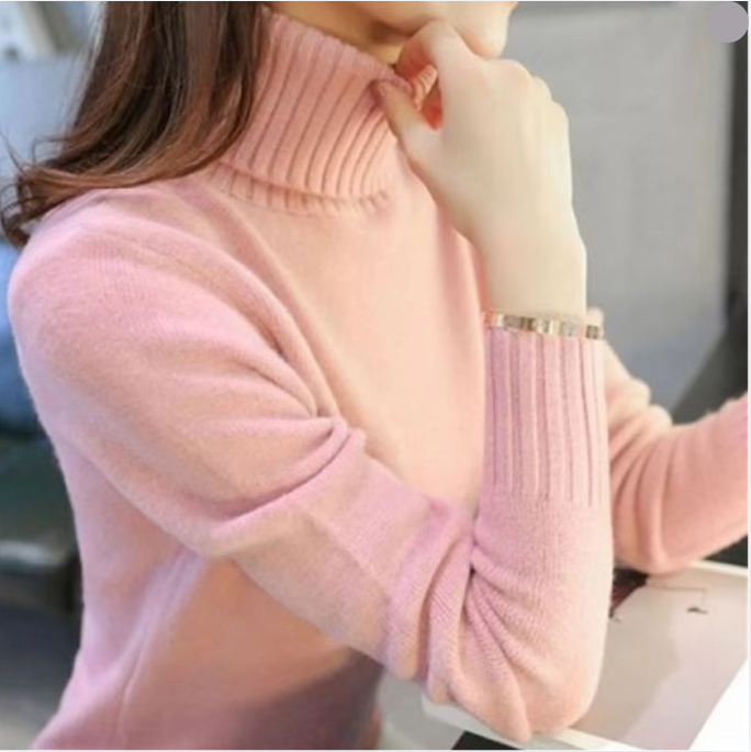 Long Sleeve Cashmere Turtleneck Sweater