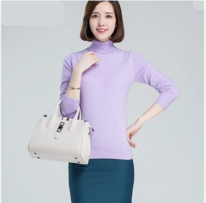 Long Sleeve Cashmere Turtleneck Sweater