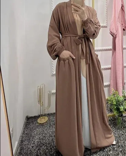 Marocain Islam Clothing Abaya open Dress (Modest style dress)