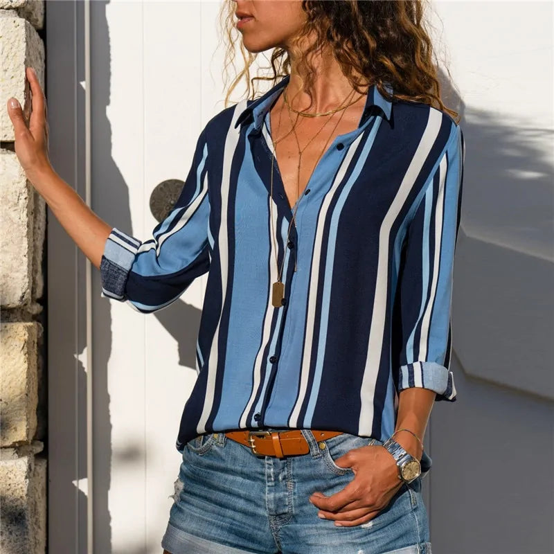 Flowy, classic, long-sleeve blouse, super versatile