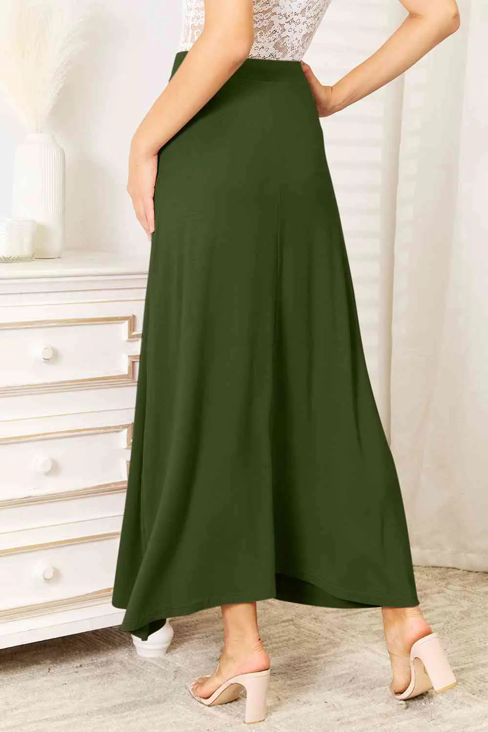 Full Size Soft Maxi Skirt