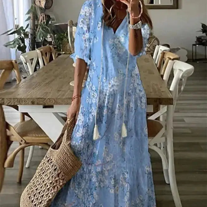 Wolf Maxi Dress. (Modest style dress)