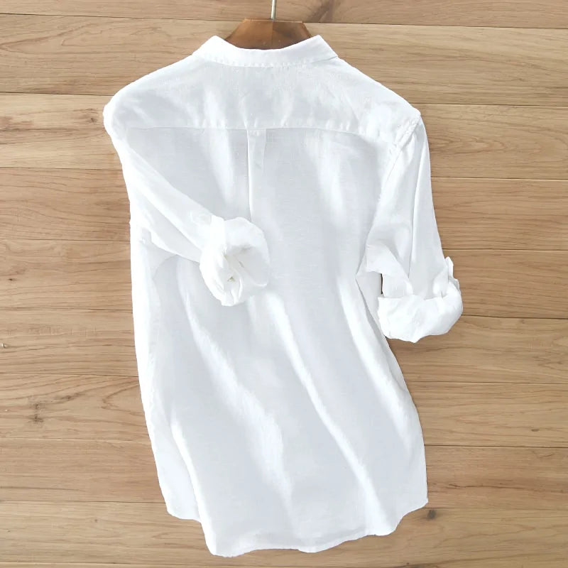 Long-Sleeved Shirt .  Linen