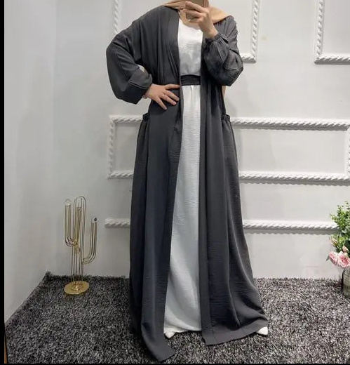 Marocain Islam Clothing Abaya open Dress (Modest style dress)