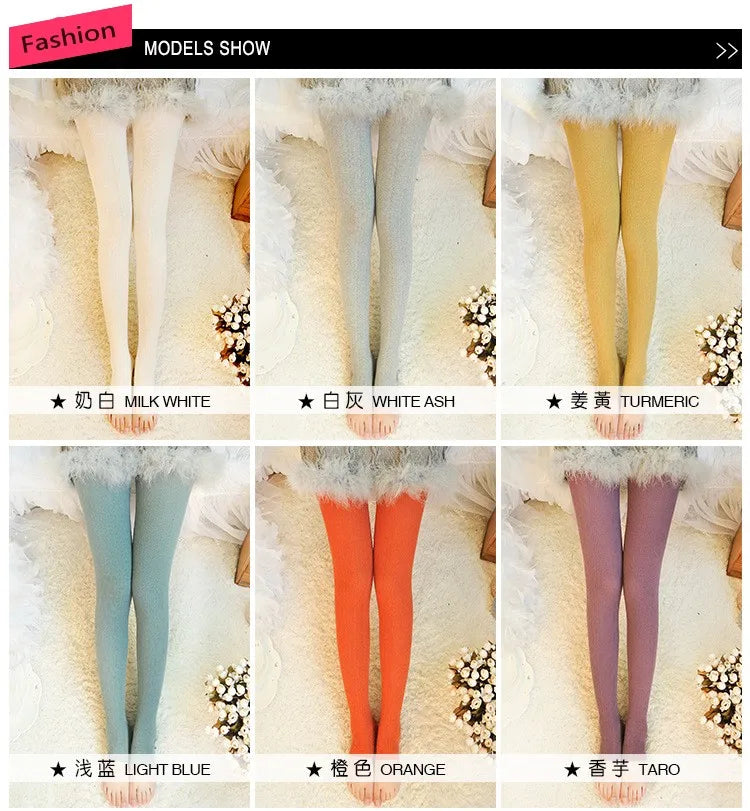 Thicken Warm Twist Striped Woman tights Autumn Winter Pantyhose