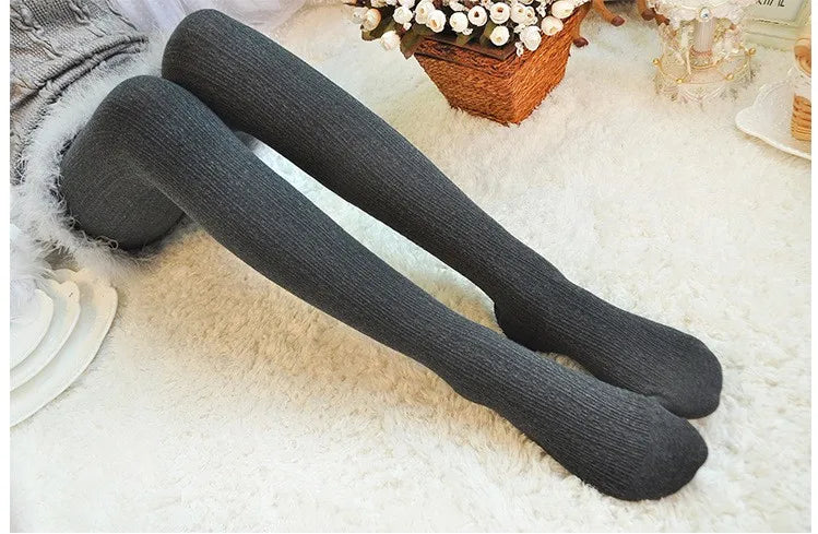 Thicken Warm Twist Striped Woman tights Autumn Winter Pantyhose