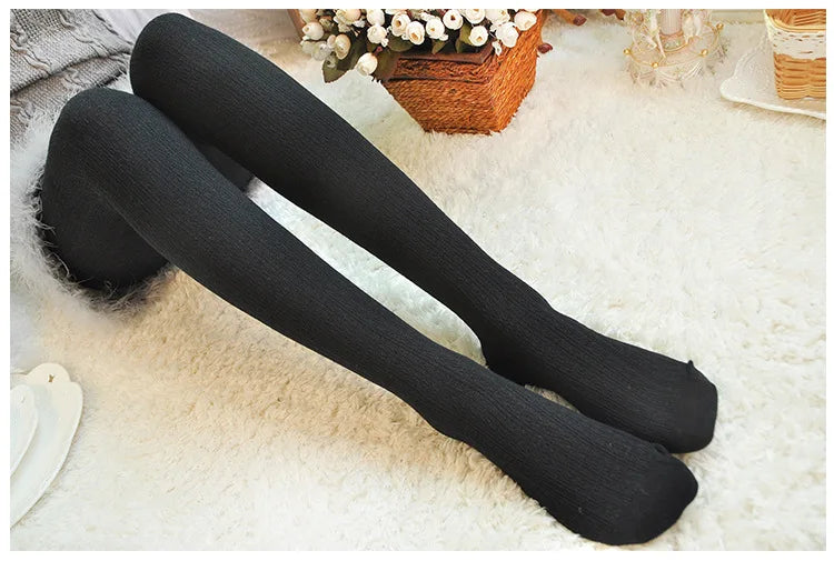 Thicken Warm Twist Striped Woman tights Autumn Winter Pantyhose