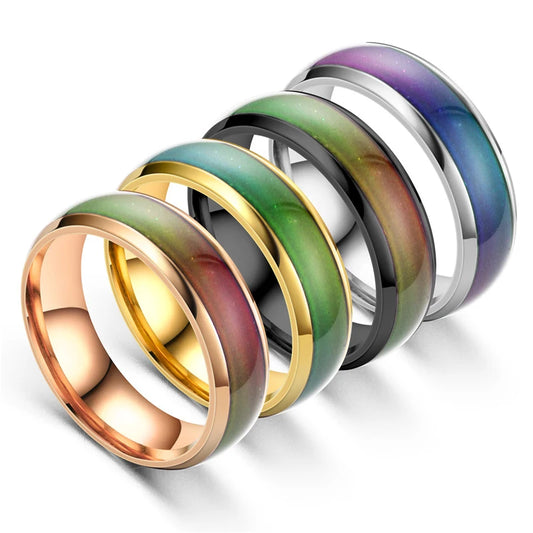 Stainless Steel Changing Color Rings