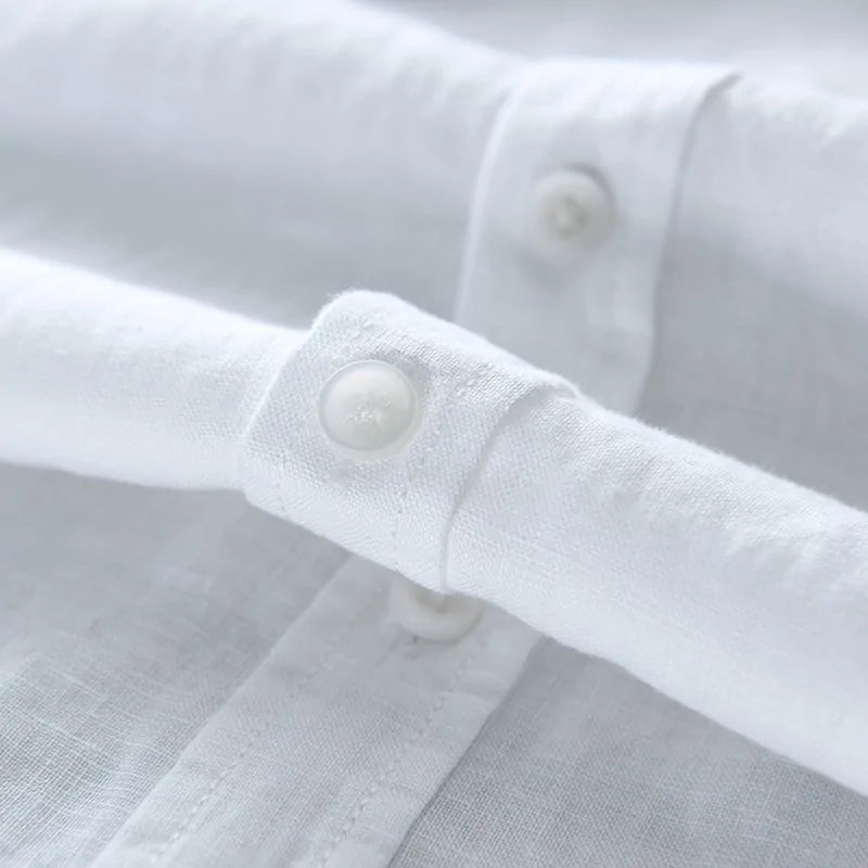 Long-Sleeved Shirt .  Linen