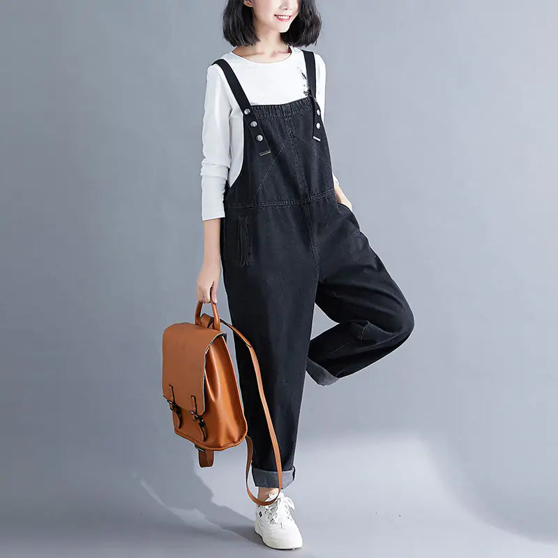 Jumpsuit Loose Suspenders