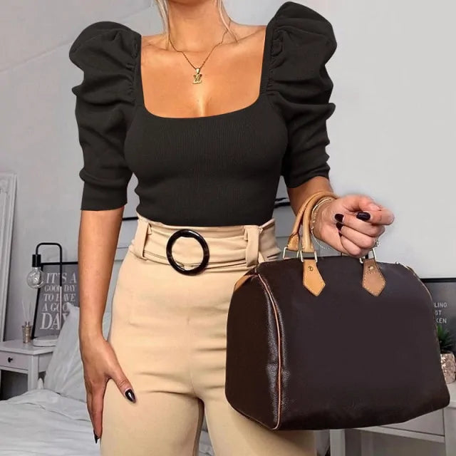 Puff Sleeves Blouse