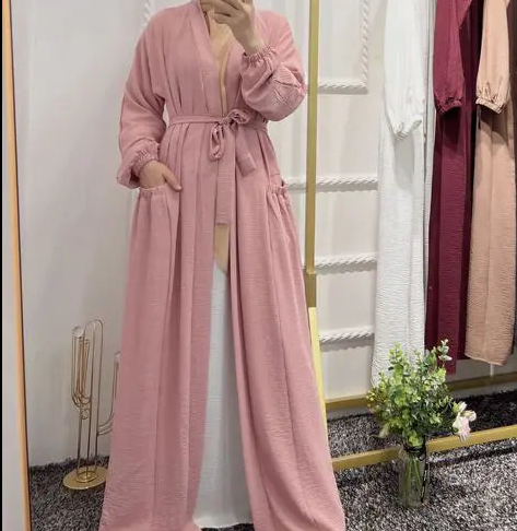 Marocain Islam Clothing Abaya open Dress (Modest style dress)