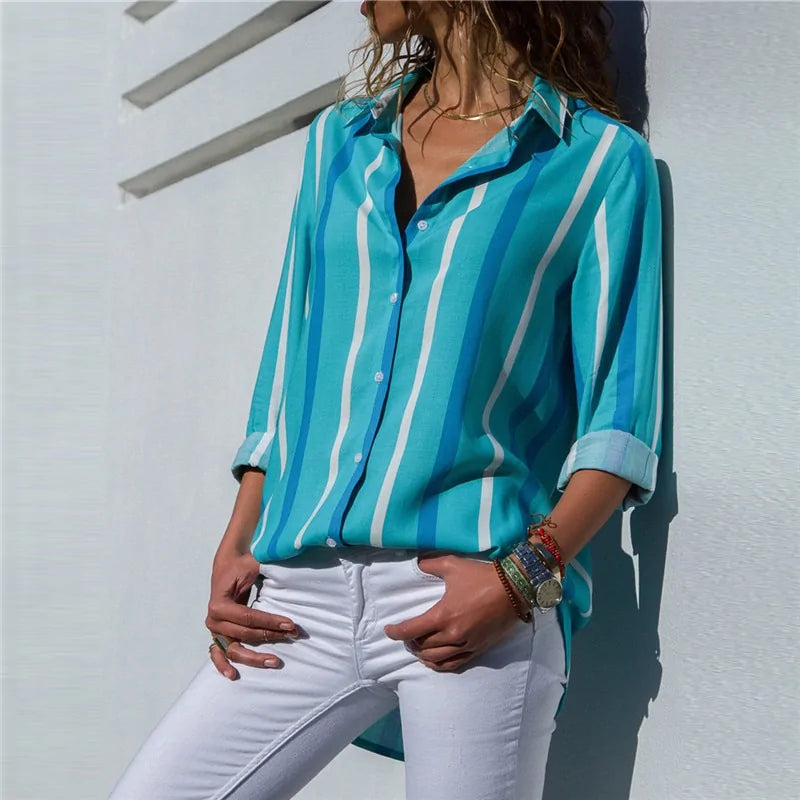 Flowy, classic, long-sleeve blouse, super versatile