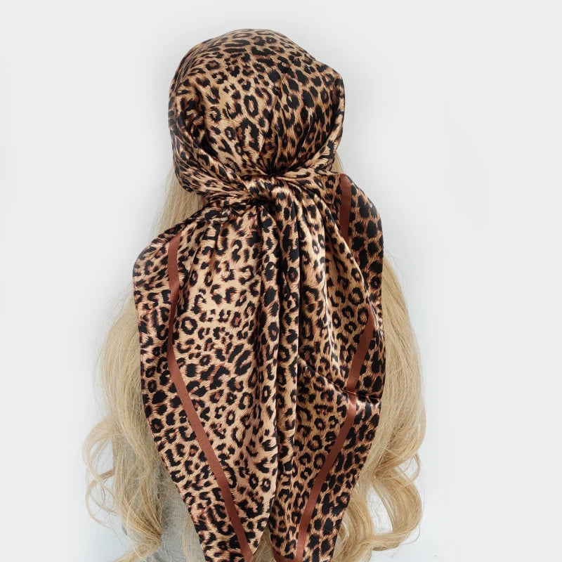 90*90cm Silk Scarf Scarftop Headwraps For Woman