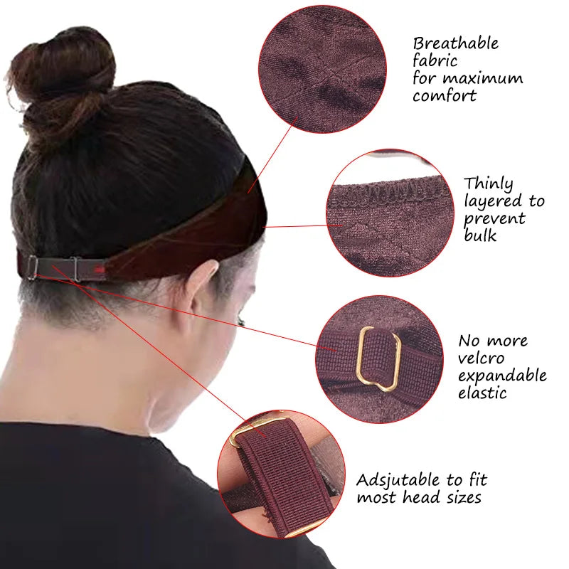 No Slip Wig Grip Headband With Adjustable Elastic Band Soft Velvet Wig Band