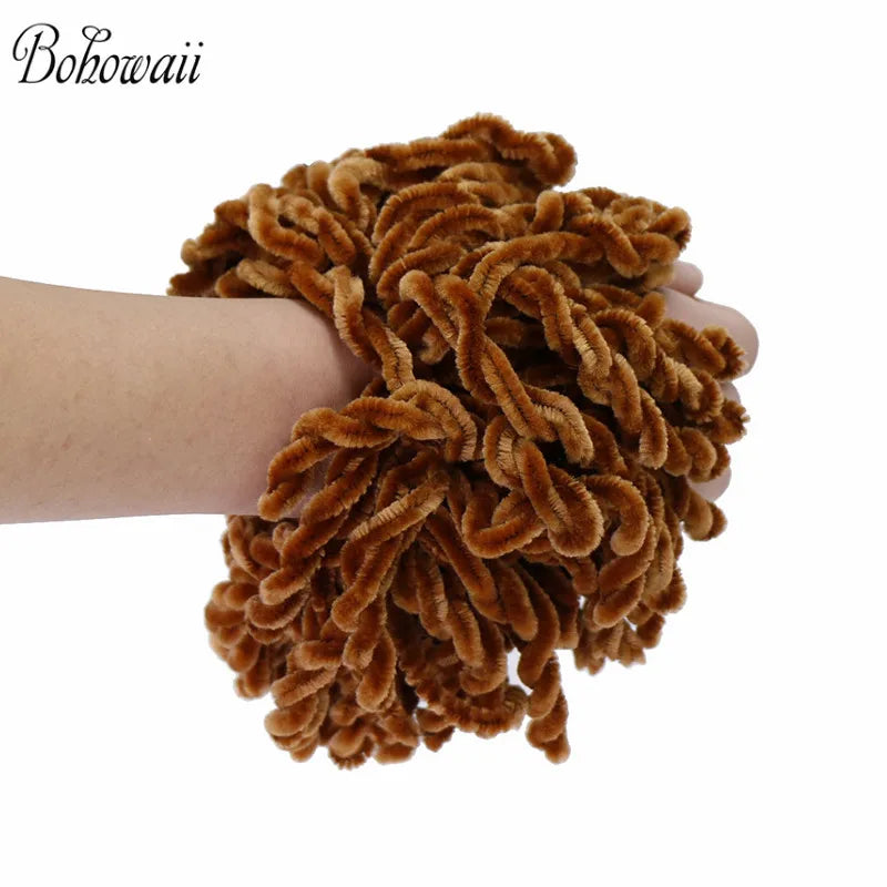 BOHOWAII Fashion Hairbands Big Scrunchies Elastic Hair Ban Muslim Women Headband Hair Ring Tie Bun Clip Hijab Scarf Accessories