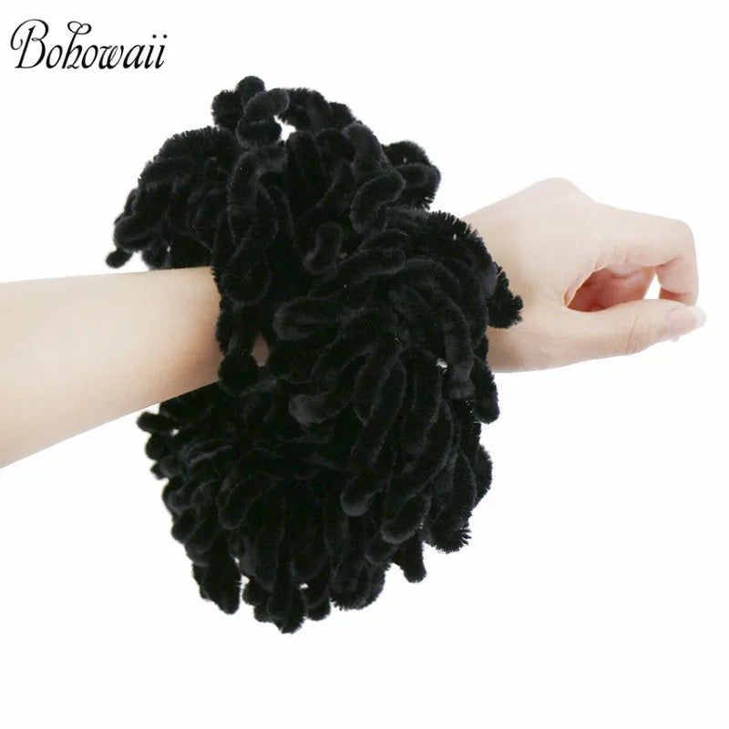 BOHOWAII Fashion Hairbands Big Scrunchies Elastic Hair Ban Muslim Women Headband Hair Ring Tie Bun Clip Hijab Scarf Accessories