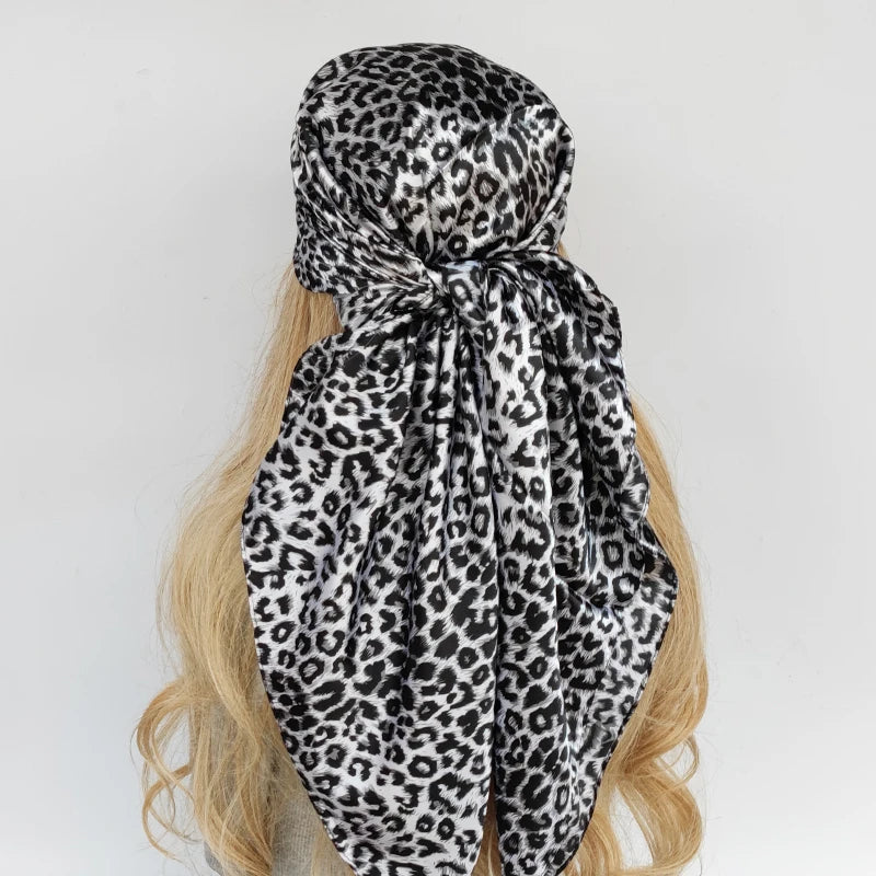 90*90cm Silk Scarf Scarftop Headwraps For Woman