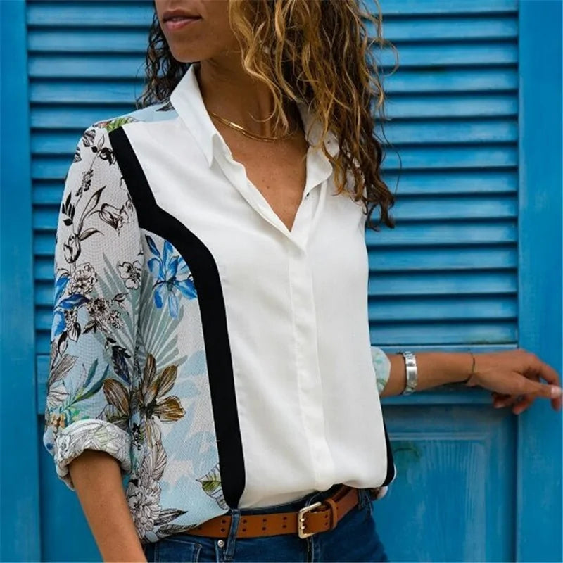 Flowy, classic, long-sleeve blouse, super versatile