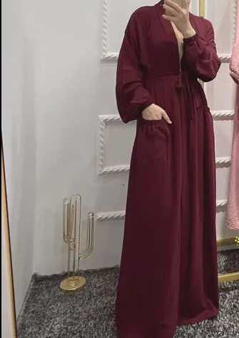 Marocain Islam Clothing Abaya open Dress (Modest style dress)