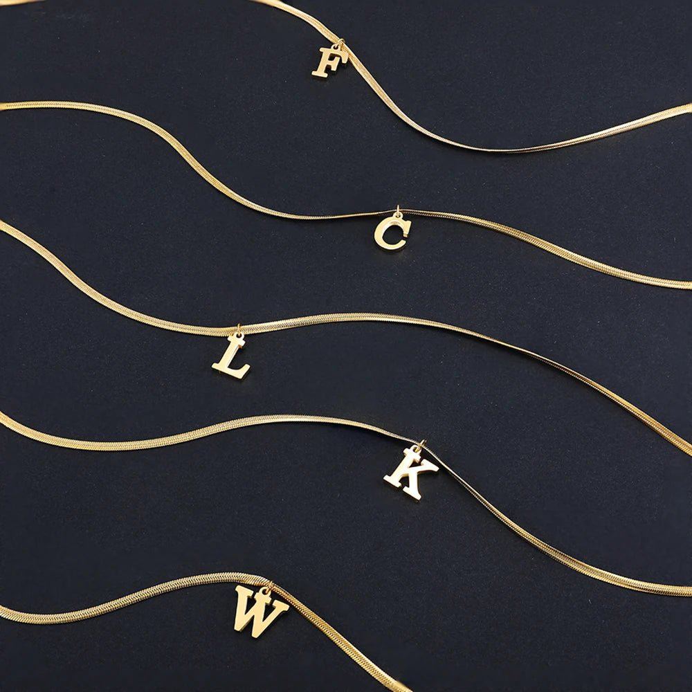 A - Z Alphabet Gold Plated Stainless Steel Pendant - "Timeless Beauty"Modest style for women of all faiths and ages