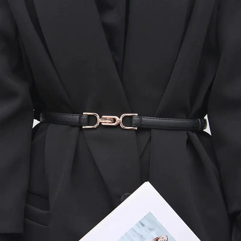 Adjustable Leather Belt - Timeless Beauty:Modest style for women of all ages