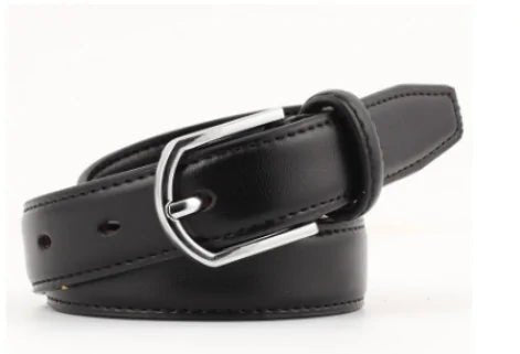 Antique Black PU Leather Waist Belt with Metal Alloy Buckle - "Timeless Beauty"Modest style for women of all faiths and ages