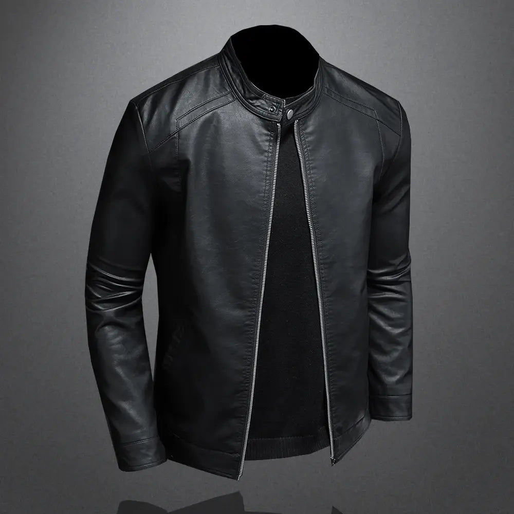 Autumn Leather Jacket. Unisex - Timeless Beauty:Modest style for women of all ages