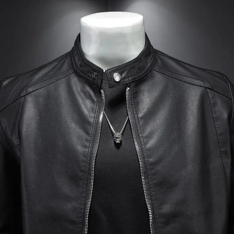 Autumn Leather Jacket. Unisex - Timeless Beauty:Modest style for women of all ages