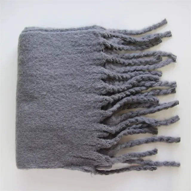 Cashmere Winter Scarf with Tassels - "Timeless Beauty"Modest style for women of all faiths and ages