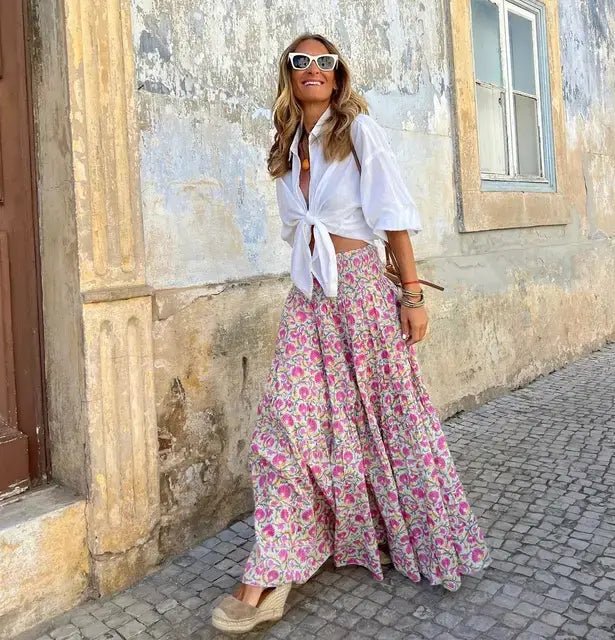 Casual All Match Boho Maxi Skirt - "Timeless Beauty"Modest style for women of all faiths and ages