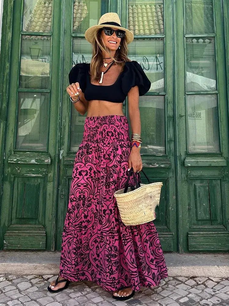 Casual All Match Boho Maxi Skirt - "Timeless Beauty"Modest style for women of all faiths and ages