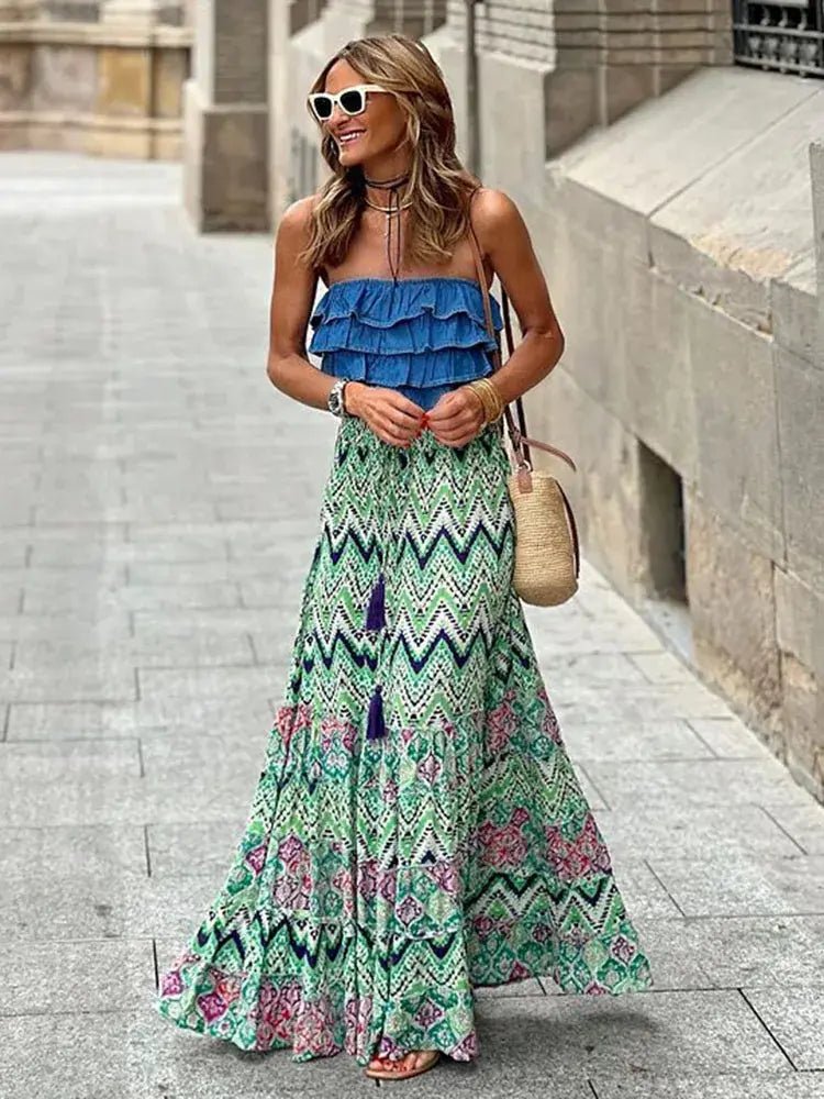 Casual All Match Boho Maxi Skirt - "Timeless Beauty"Modest style for women of all faiths and ages