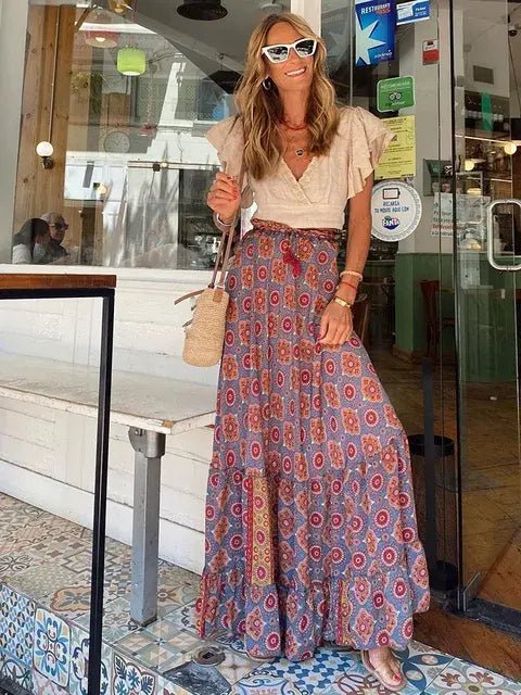 Casual All Match Boho Maxi Skirt - "Timeless Beauty"Modest style for women of all faiths and ages