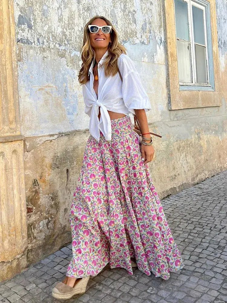 Casual All Match Boho Maxi Skirt - "Timeless Beauty"Modest style for women of all faiths and ages