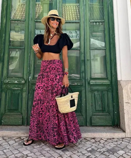 Casual All Match Boho Maxi Skirt - "Timeless Beauty"Modest style for women of all faiths and ages