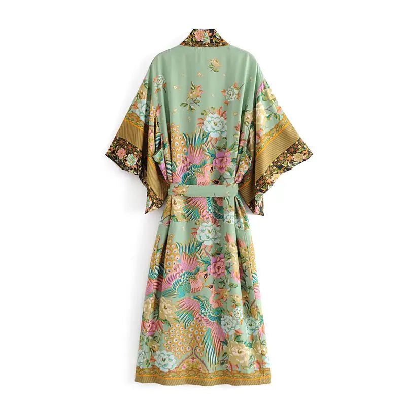 Classic and elegant multi - purpose combinable floral kimono - "Timeless Beauty"Modest style for women of all faiths and ages