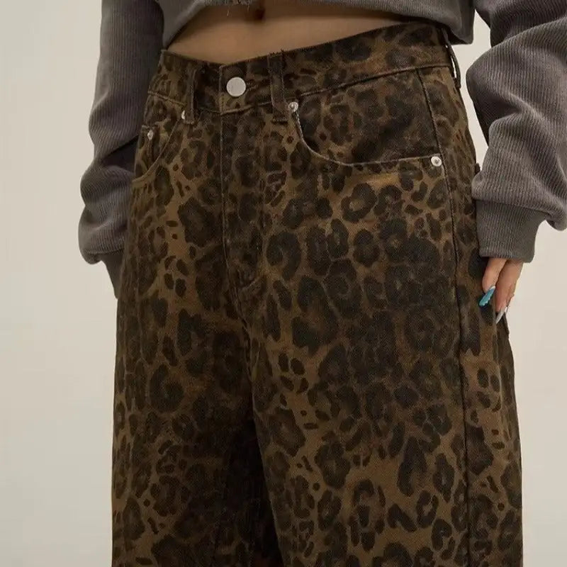 Vintage Leopard Jeans