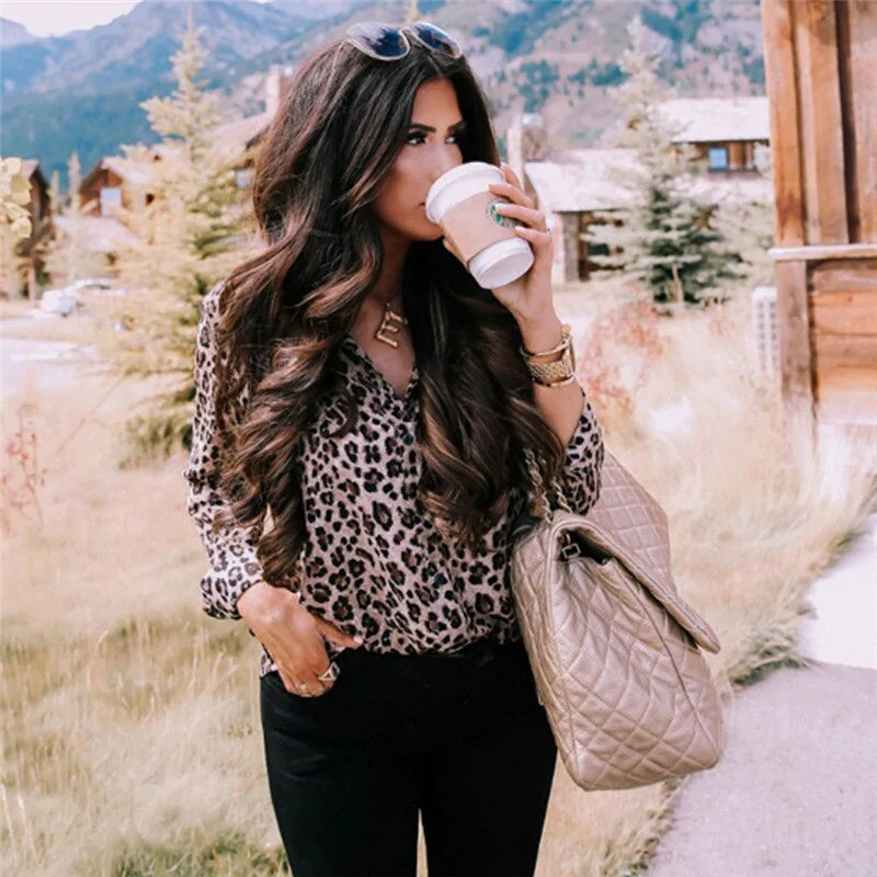 Leopard Print Blouse