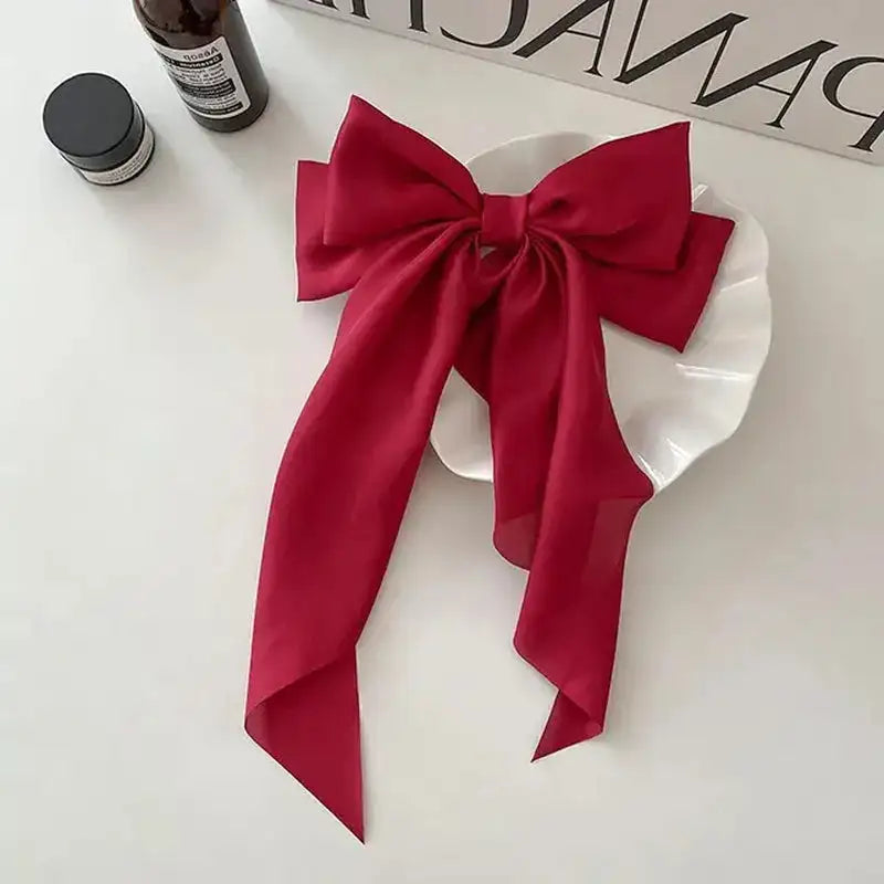 Elegant Bow Ribbon Hair Clip